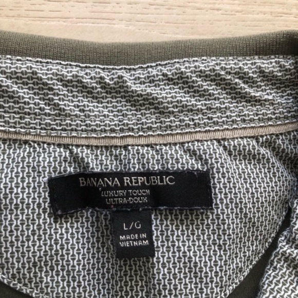 Banana Republic Green Polo Shirt Luxury Touch - Picture 3 of 7